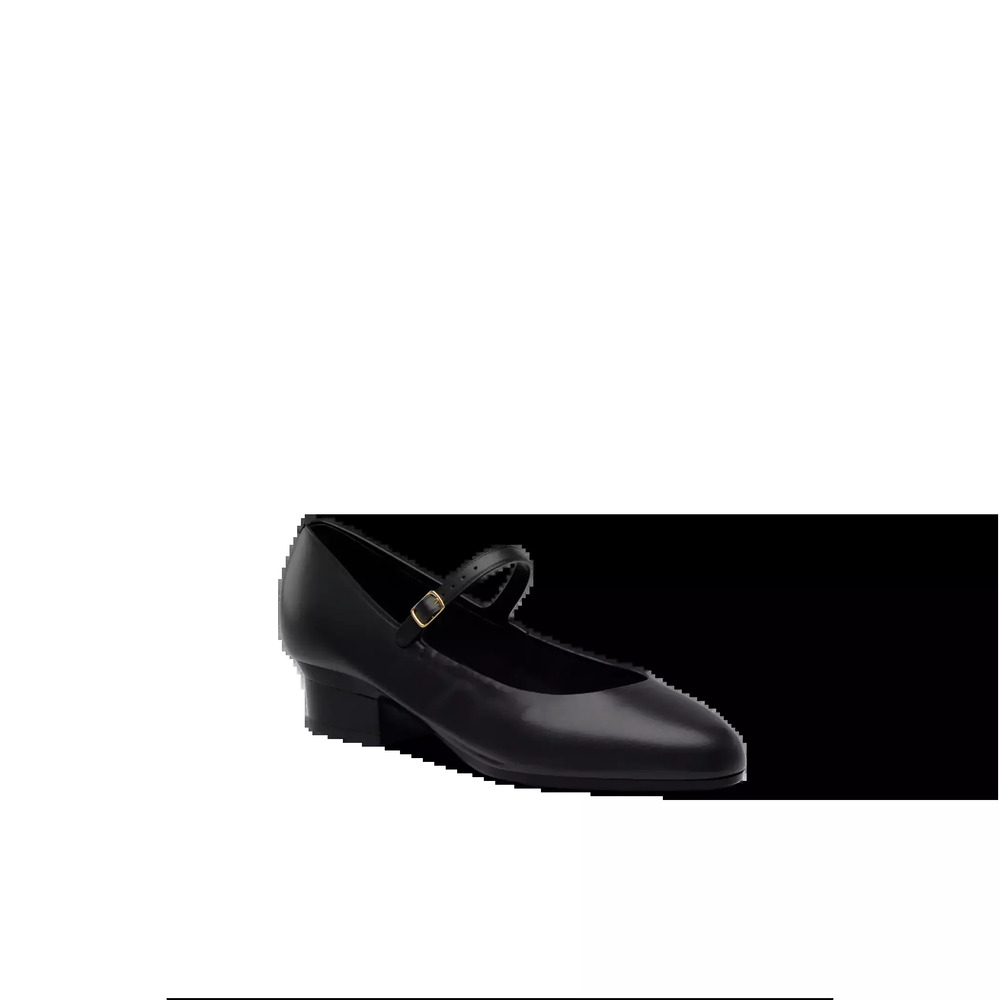 Pashion Footwear The Mary - Coal Leather Size 5.55.5